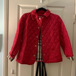 Kids Pink Burberry Jacket